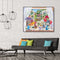 Painting By Numbers Kit DIY Flowers Vase Canvas Oil Picture Wall Artwork