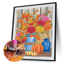 DIY Diamond Painting Pumpkin Bouquet Autumn Specially Shaped Partial Drill (KA454)