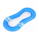PVC Inflatable Pool Air Mattress Lounger Floating Water Hammock Bed (Blue) Newly