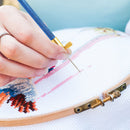 Embroidery Crochet Needle Anti-Rust Knitting Beaded Tools with Replaceable He