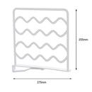 Creative Wardrobe Cabinet Partition Desktop Divider Storage Shelf (White) Newly