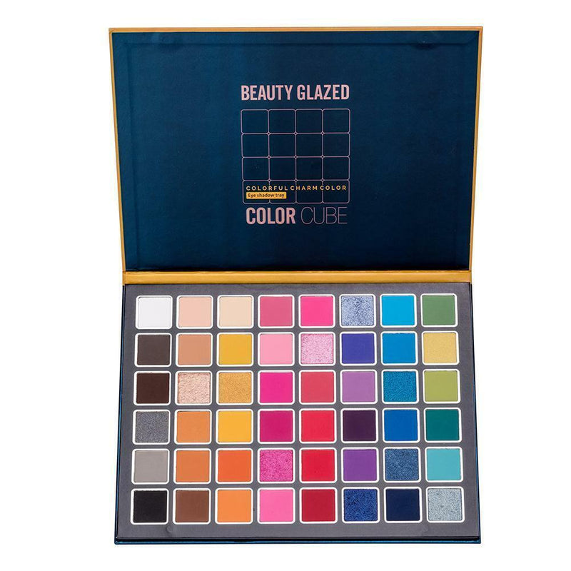 48 Colors Eyeshadow Palette Make Up Eyeshadow Neon Pinks Mauve Topaz Rubys