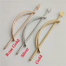 Simple Oval Leaves Hair Accessories Hair Clip Hollowing Out Metal Hairpin
