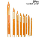 8Pcs 1# 2#Net Making Mending Needle For Fishing Trawls Color Random Nets V2I0
