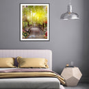 5D Diamond Painting Kit Spring Bridge Full Round Drill Rhinestone DIY Wall Art
