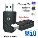 Wireless Bluetooth Audio Transmitter Receiver Stereo Adapter PC 1 3 USB In L5L2