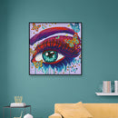 DIY Color Eye Rhinestone Drawing Part Special Shape Diamond Painting Kit Decor