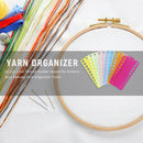 12x 20 Positions Plastic Thread Board Embroidery Row Line Organizer (B) Newly