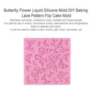 Butterfly Lace Fondant Mould Silicone Cake Mold Baking Mat 2Q6W Y0G8 Hot G W8D5