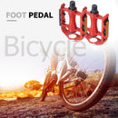 1 Pair Bearings Bicycle Pedals MTB Mountain Road Bike Flat Pedals (Red) Newly