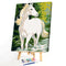 DIY Digital Oil Painting By Numbers Kits White Horse Picture Wall Art Decoration