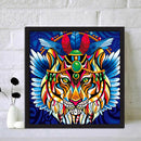 5D Tiger Diamond Painting Special Shape Rhinestone Partial Drill