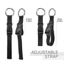 Portable Luggage Strap Holder Nylon Travel Backpack Handbag Belt Buckle Clips