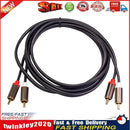 1m 2 RCA to 2 RCA Cable Male to Male Audio Cord for TV Amplifier Soundbox Newly