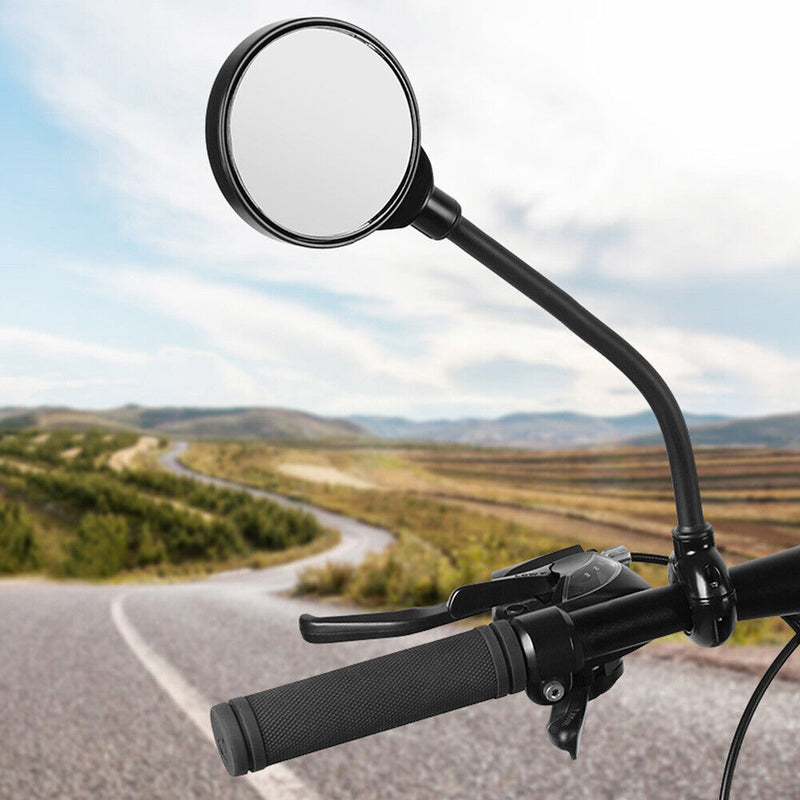 Bicycle Handlebar Rearview Mirror Adjustable Wide Range Back Sight Reflector