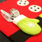 Platzdeckchen und Gabelmatten Weihnachten Santa Rentier Esstisch Tischsets.