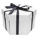 3pcs Explosion Box Hexagonal DIY Photo Album Scrapbooking Box Gift(White)