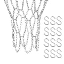 Duty Sports Durable Metal Basketball Net Chain Nets Link Rims with S Hooks