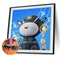 5D DIY Diamond Painting Kits Full Round Drill Cartoon Note Cat Mosaic Art