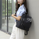 Retro Women Oxford Cloth Anti-theft Backpack Waterproof Large Capacity Knapsacks