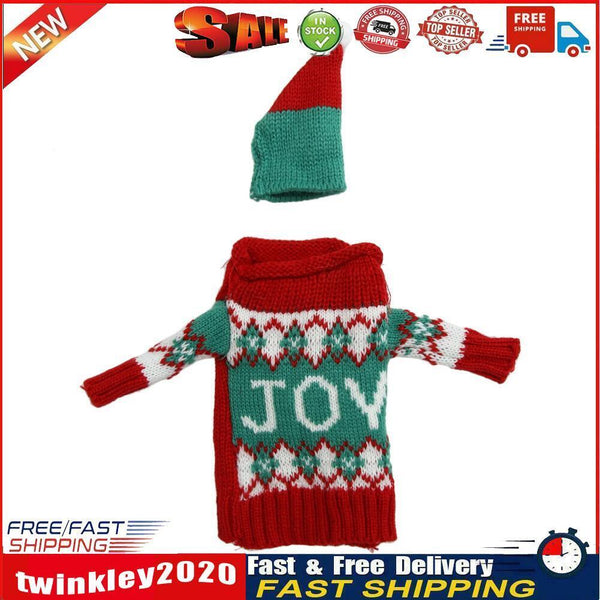 Festive Plush Snowmen Wine Bottle Cover Bag Banquet Christmas(JOY) Newly