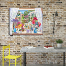 Painting By Numbers Kit DIY Flowers Vase Canvas Oil Picture Wall Artwork