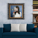 Flower Girl Oil Paint by Numbers Hand Painted Frameless Picture Home Ornament