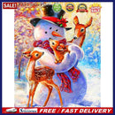 Diamond Painting Snowman Deer Full Round Drill Picture of Rhinestone DIY Dr