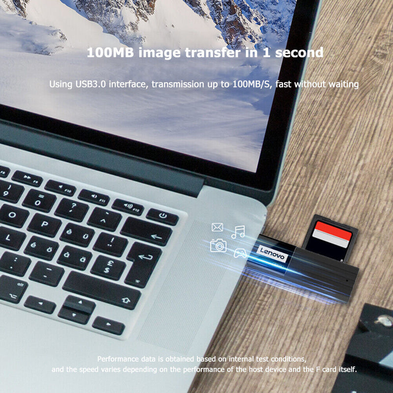 Lenovo D231 USB 3.0 Memory Card Reader TF Security Digital Card Reader Newly