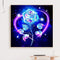 5D DIY Diamond Painted Round Diamond Blue Rose LD166