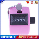 5pcs Clicker Counter 4 Digit Number Plastic Shell Hand Held(Pink)
