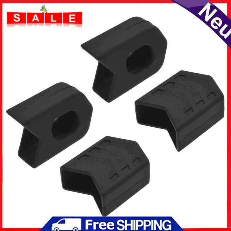 1 Pair Bicycle Crank Covers Silicone Crankset Protector Arm Sleeve (Black)