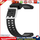 Silicone Watch Band for Polar V800 Replacement Wrist Strap (Black Grey) Newly