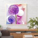 Handmade DIY Full Round Drill Diamond Painting 5D Dandelion Poster Kit