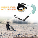 #A TPU Elastic Coiled Kayak Hand Rope Safety Straps for Surfboard Surfing Access