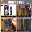 Hair Chalk Disposable Hair Dye Washable Healthy Hair Dyeing Brush (Purple) Newly