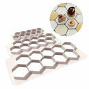3Pcs Hexagon Fondant Cookie Cutter Cake Mold Fondant Decorating Tools Z8S1