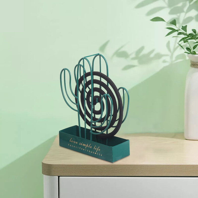 Nordic Mosquito Repellent Incense Holder Incense Rack Desk Ornament (Green)