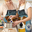 Scarf Dog Linen Kitchen Apron Household Waterproof Cooking Bibs (82x68cm)