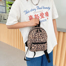 Fashion Women Animal Pattern Printing Backpack Casual Small Handbags (D)