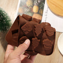 Chocolate Mold Gift Box Ice Tray Xmas Cake Making Santa Tree Silicone Mould