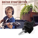 Guitar Strap Lock Button Anti-slip Belt Locks Nails Bass Accessory (Black) Newly