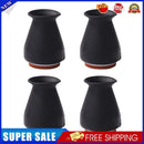 4pcs Silicone Furniture Leg Covers Table Feet Pad Floor Protector (Black)
