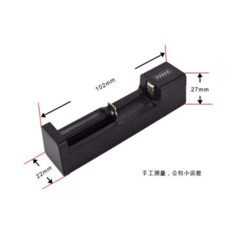1 slot Battery USB Charger for Rechargeable Batteries Li-ion 18650 26650 14500