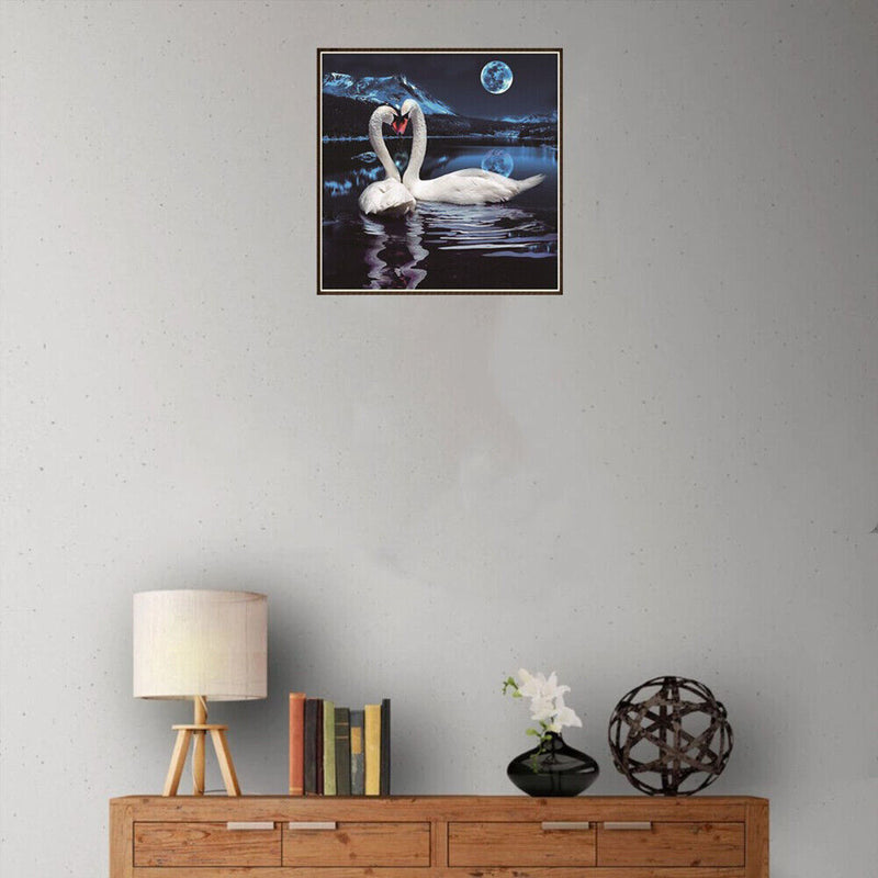 Swan DIY Diamond Painting Embroidery Rhinestones Cross Stitch Mosaic Kits