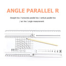 Multifunctional Folding Geometric Drawing Ruler Line Circular Drawing Template