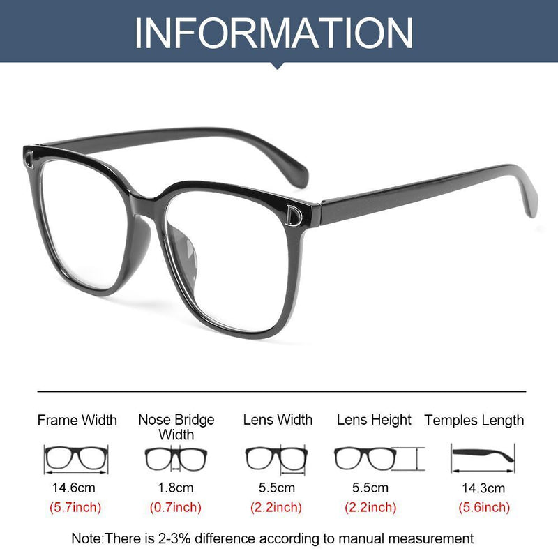 Eyeglasses Blue Light Blocking Glasses Computer Goggles Flat Mirror Eyewear