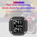 LCD Motorcycle TPMS with Time Display Tyre Tire Pressure Monitoring System Newly