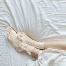 100pcs Disposable Plastic Foot Covers Bags Clear Booties Bath Paraffin N8L6