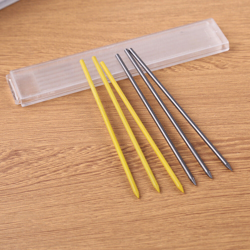 3pcs Solid Carpenter Pencils with 18 Refills Set Mechanical Marker Pencil Newly